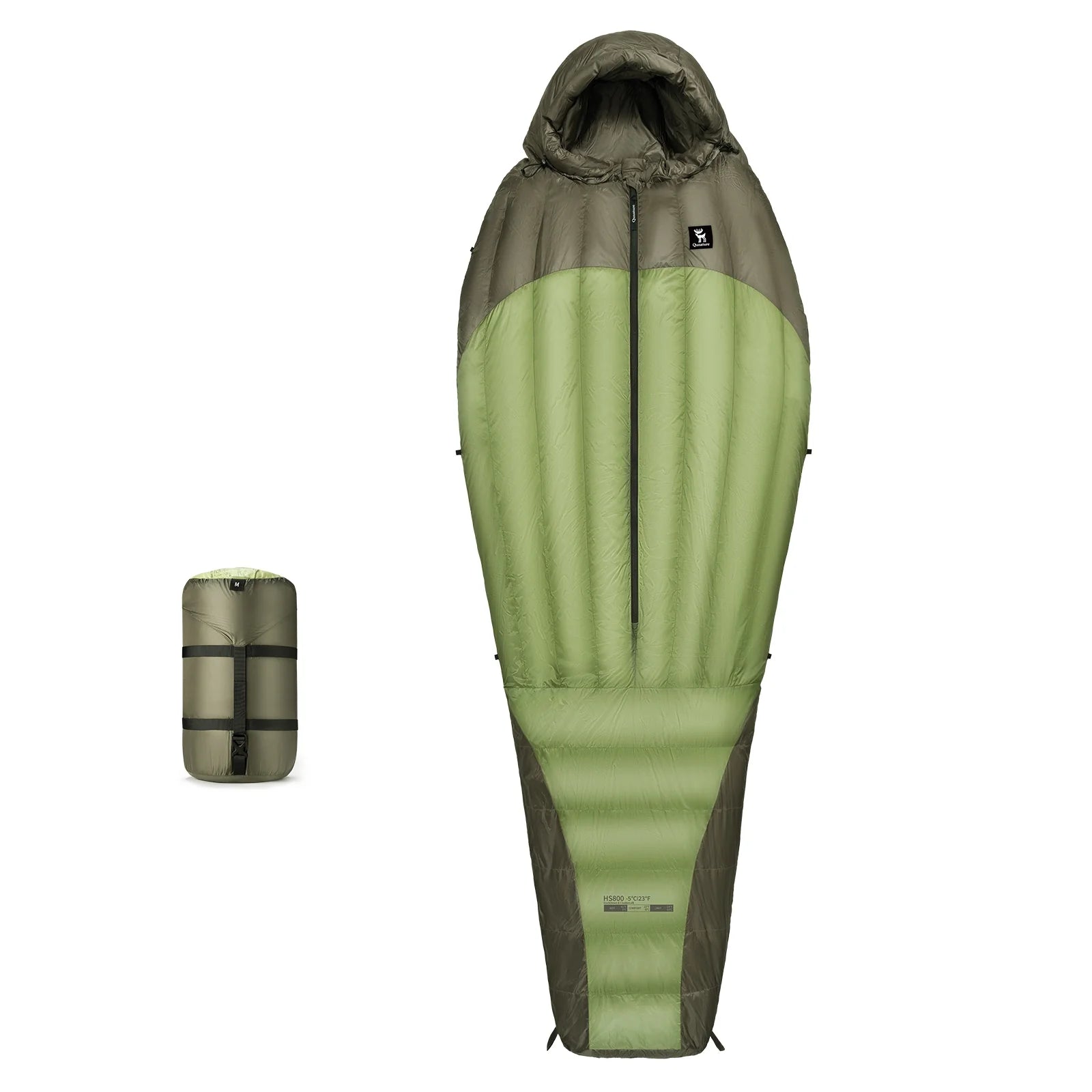 650 Fill Down Mummy Sleeping Bag Waterproof Backpacking Camping 23F