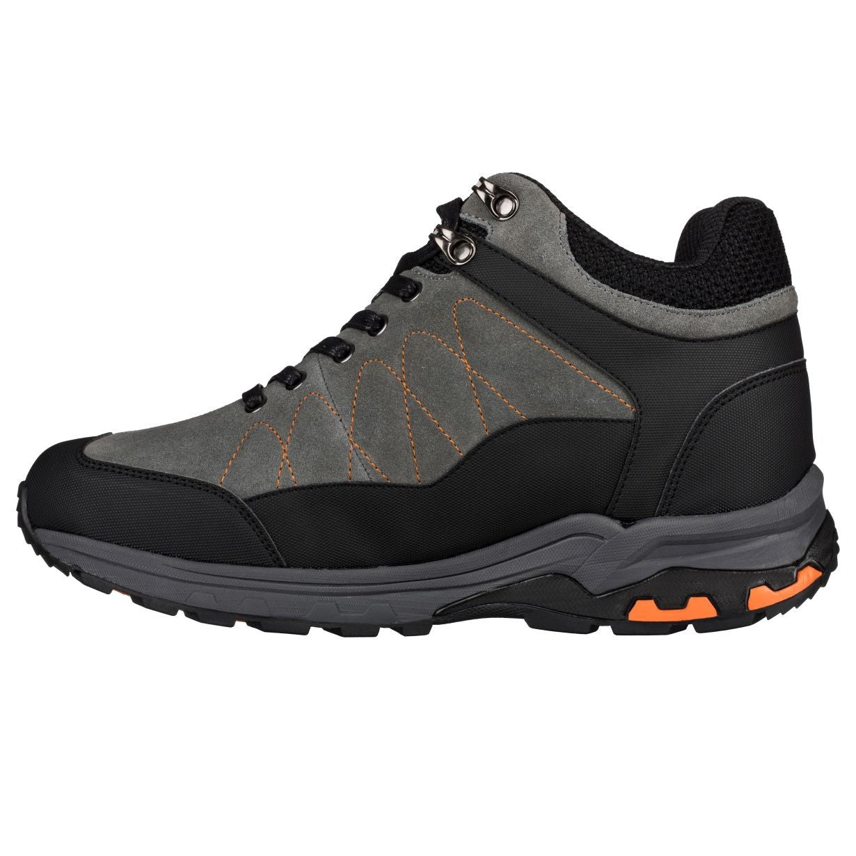 H75472 - 3.2 Inches Taller (Grey) - Hiking Style Boots