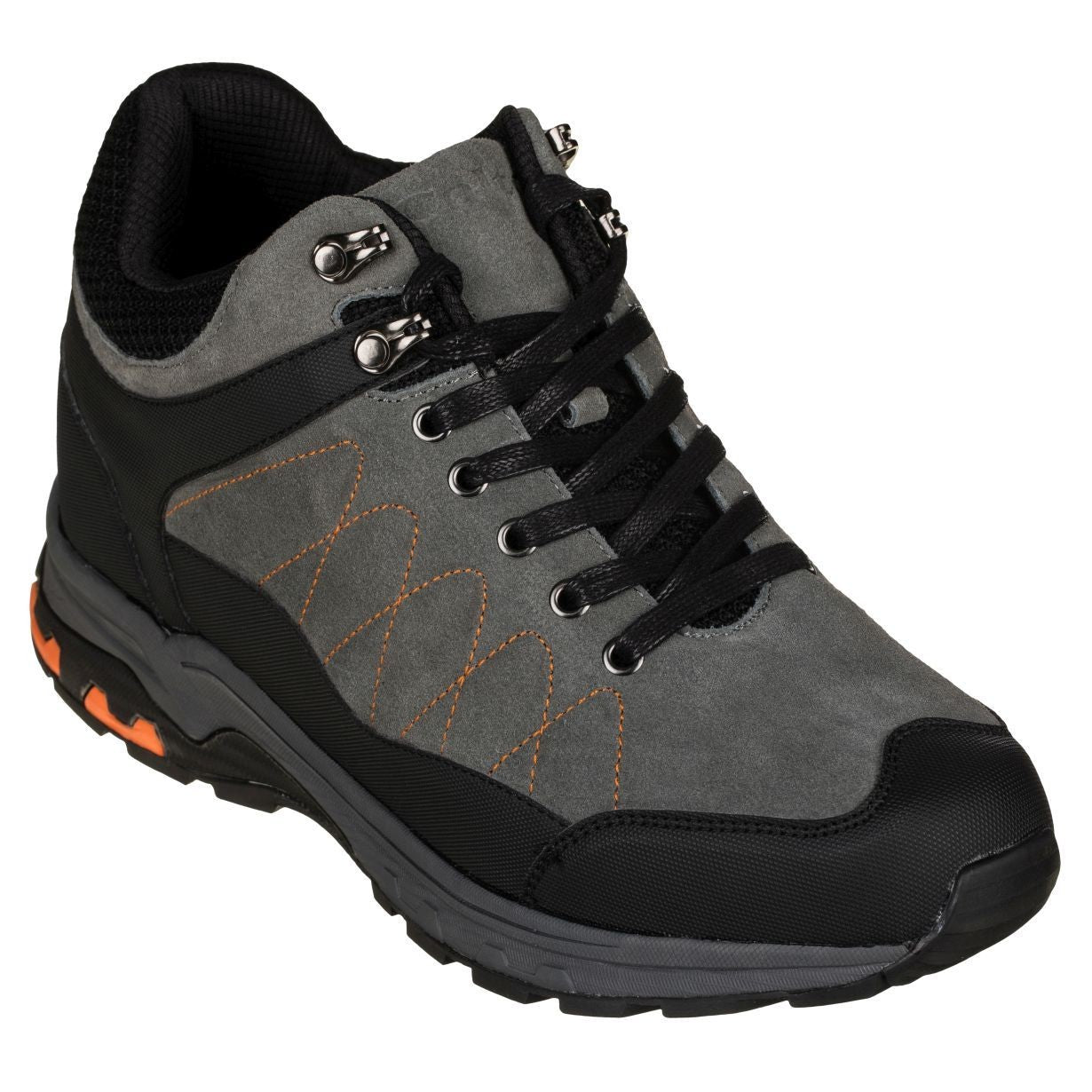H75472 - 3.2 Inches Taller (Grey) - Hiking Style Boots