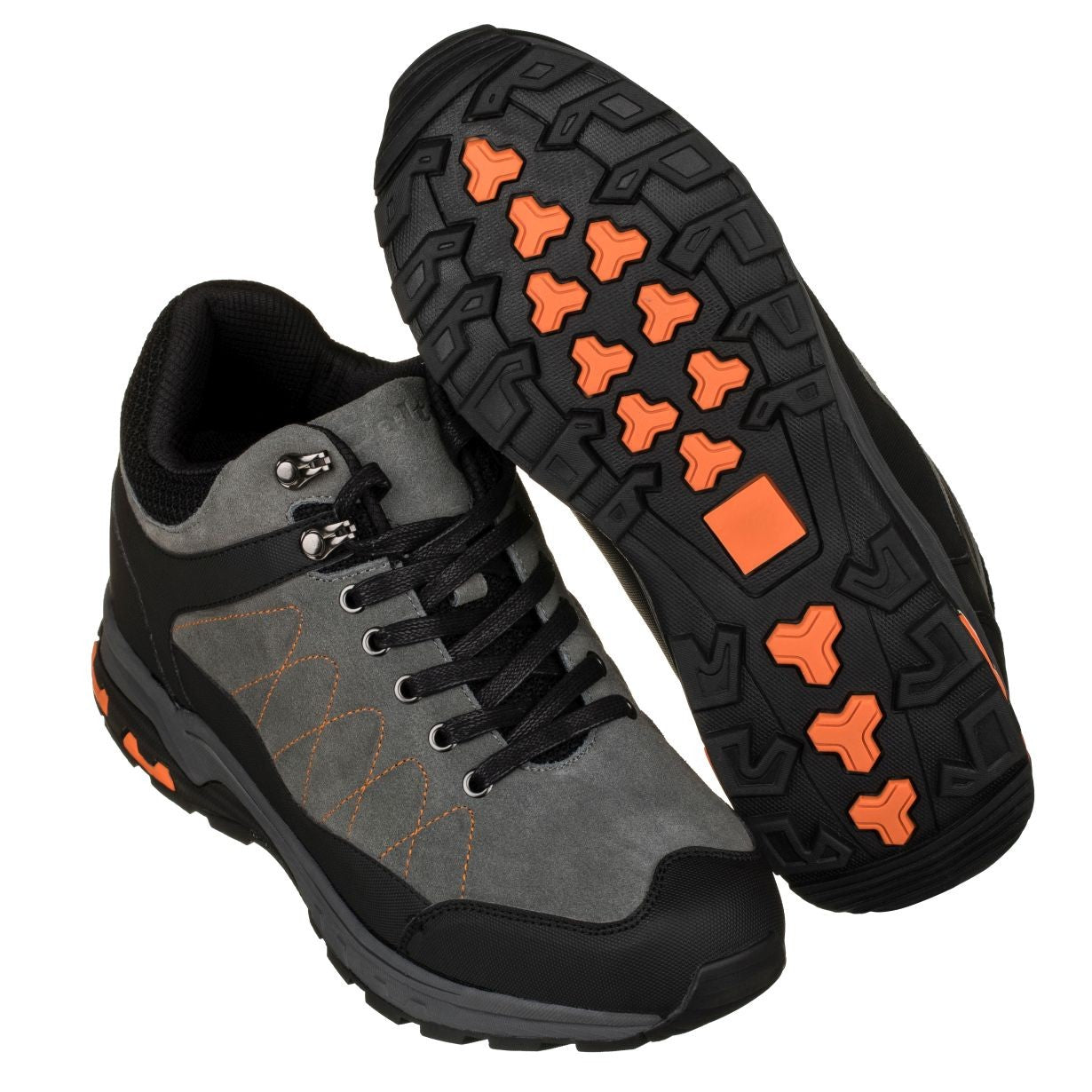H75472 - 3.2 Inches Taller (Grey) - Hiking Style Boots