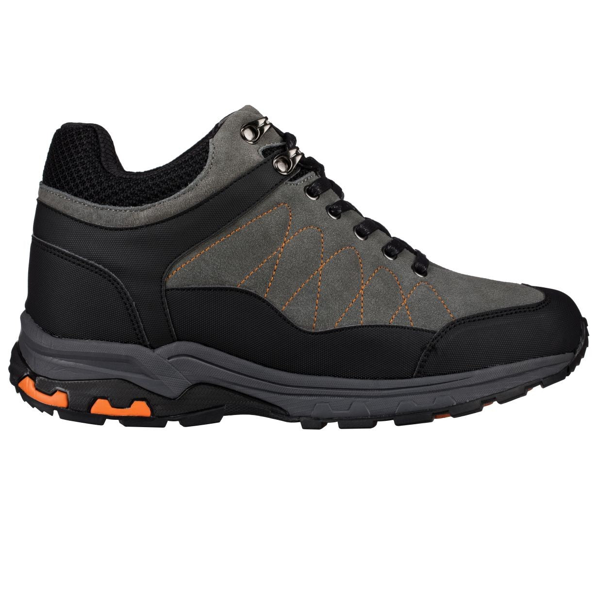 H75472 - 3.2 Inches Taller (Grey) - Hiking Style Boots