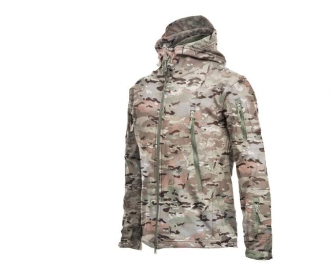 Mens Camouflage Winter Jacket Waterproof Windproof Tactical Hooded Coat